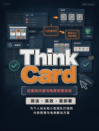 Think Card 轻量级内容与电商管理系统